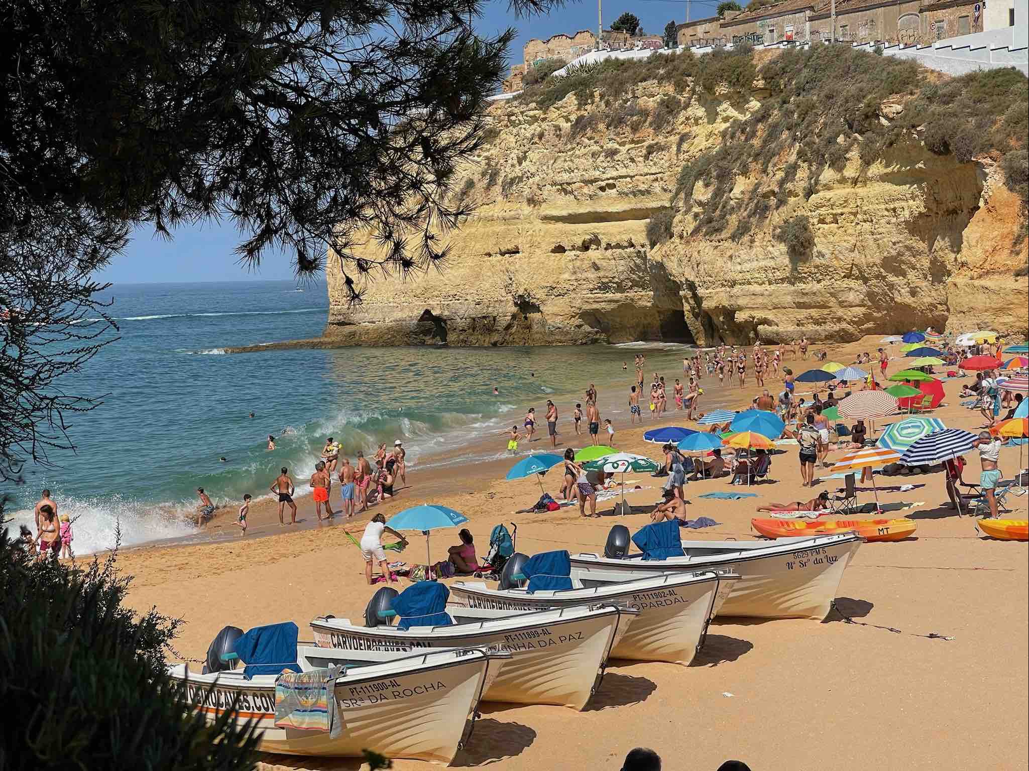 Beach near apartment Colina Verde Carvoeiro Algarve