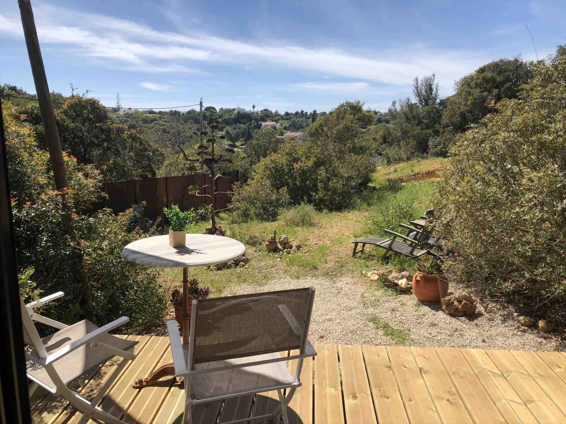 Garden view Montinho Tiny House Benagil Algarve